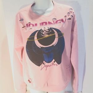 NWOT Women's Journey Distressed Sweatshirt